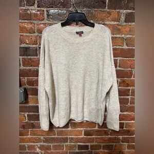 Vince Camuto Cream Knit Sweater Size XL